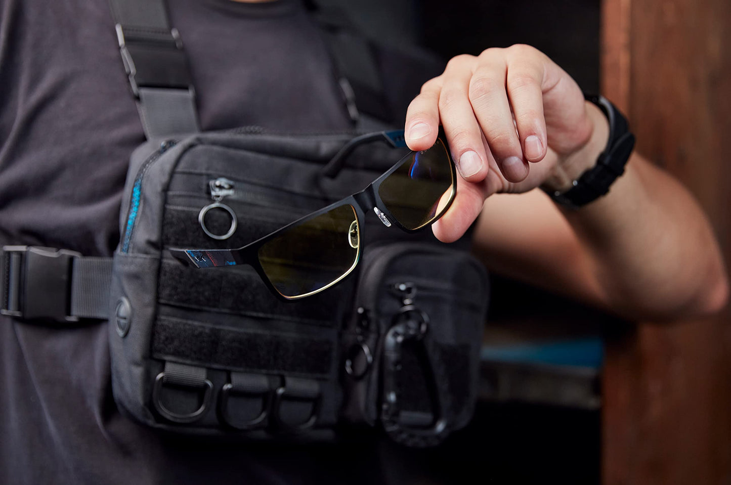 Gunnar - Call of Duty Covert Edition Premium Gaming and Computer Glasses - Blocks 65% Blue Light - Amber Tint, Black