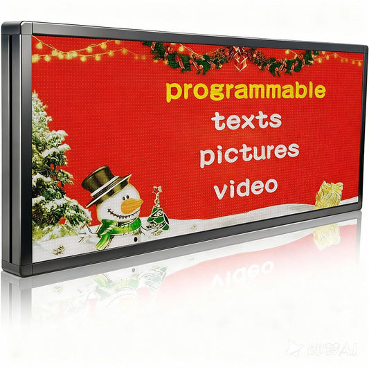 P6 Programmable Led Sign,Scrolling Full Color Digital Message Board 40"X17"