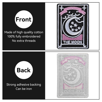 Harsgs Halloween Iron on Patches, Embroidered Iron on/Sew on Patches Halloween Themed Applique for Clothes, Dress, Hat, Jeans, DIY Accessories, Pack of 12