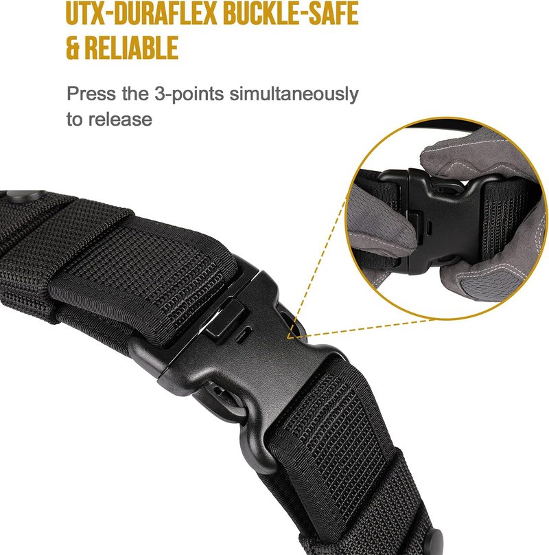 Police Duty Belt - 2" Nylon Security Belt for Law Enforcement | Includes 4 Belt Keepers