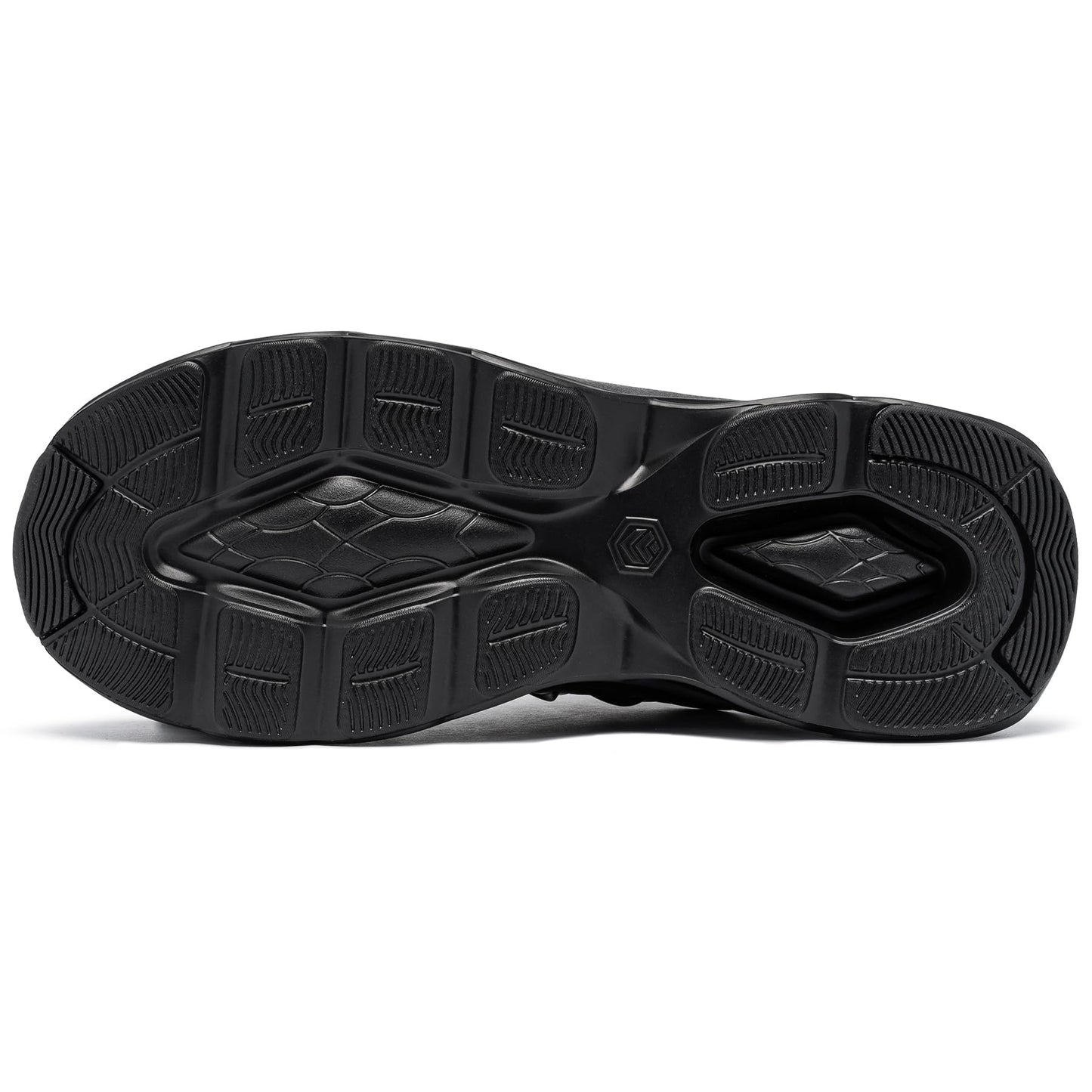 LARNMERN Steel Toe Cap Trainers Mens Safety Trainers Lightweight Safety Shoes Cushioning Fashion Breathable Comfortable Work Shoes (Black,9 UK)