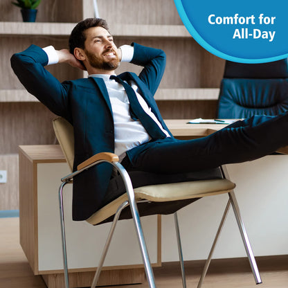 CloudBliss Gel Seat Cushion - Cooling Gel Enhanced Memory Foam Ergonomic Seat Cushion - Back, Sciatica, Coccyx, Tailbone Pain Relief for Office, Game, Car, Automotive, Airplane (Large, Black)