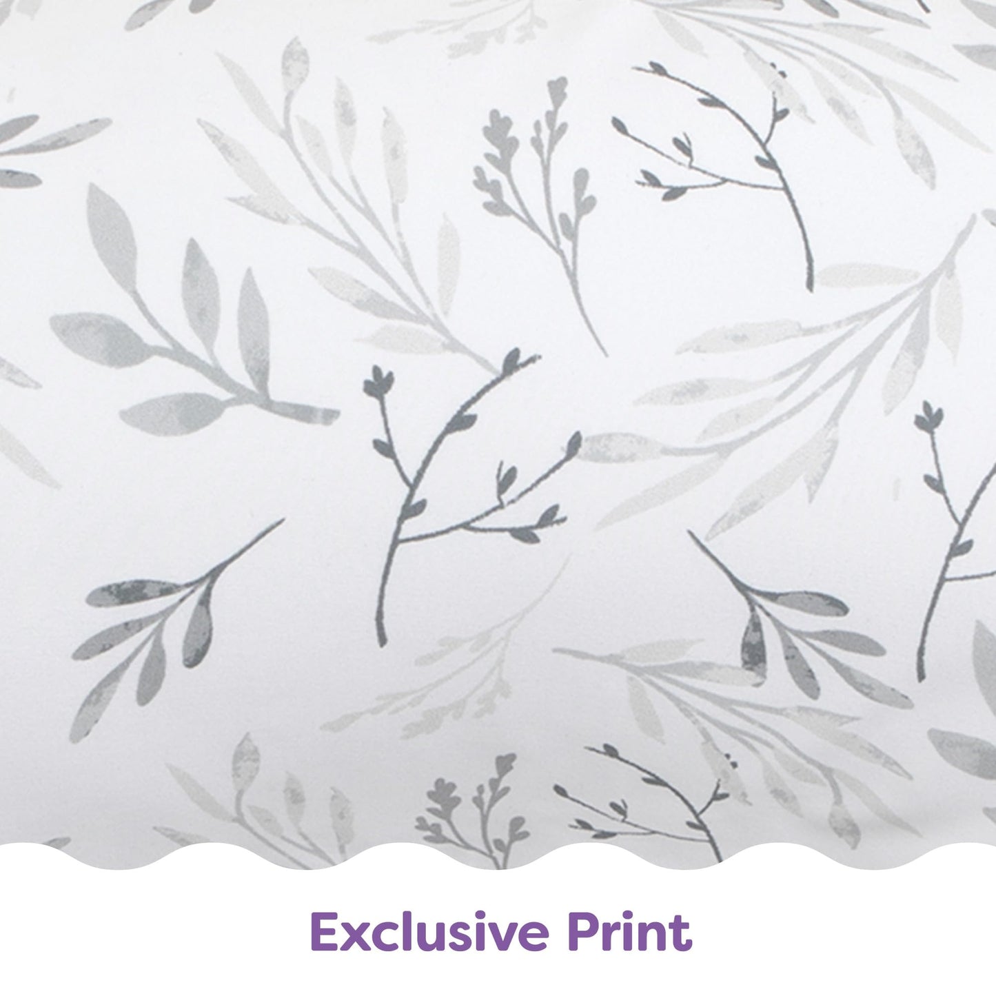 Boppy Nursing Pillow - Ergonomic Bottle & Breastfeeding Pillow with High, Firm, Large Area, Water-Repellent Cushion with Washable Cover; Baby Safety Alliance Verified - Gray Gentle Leaves