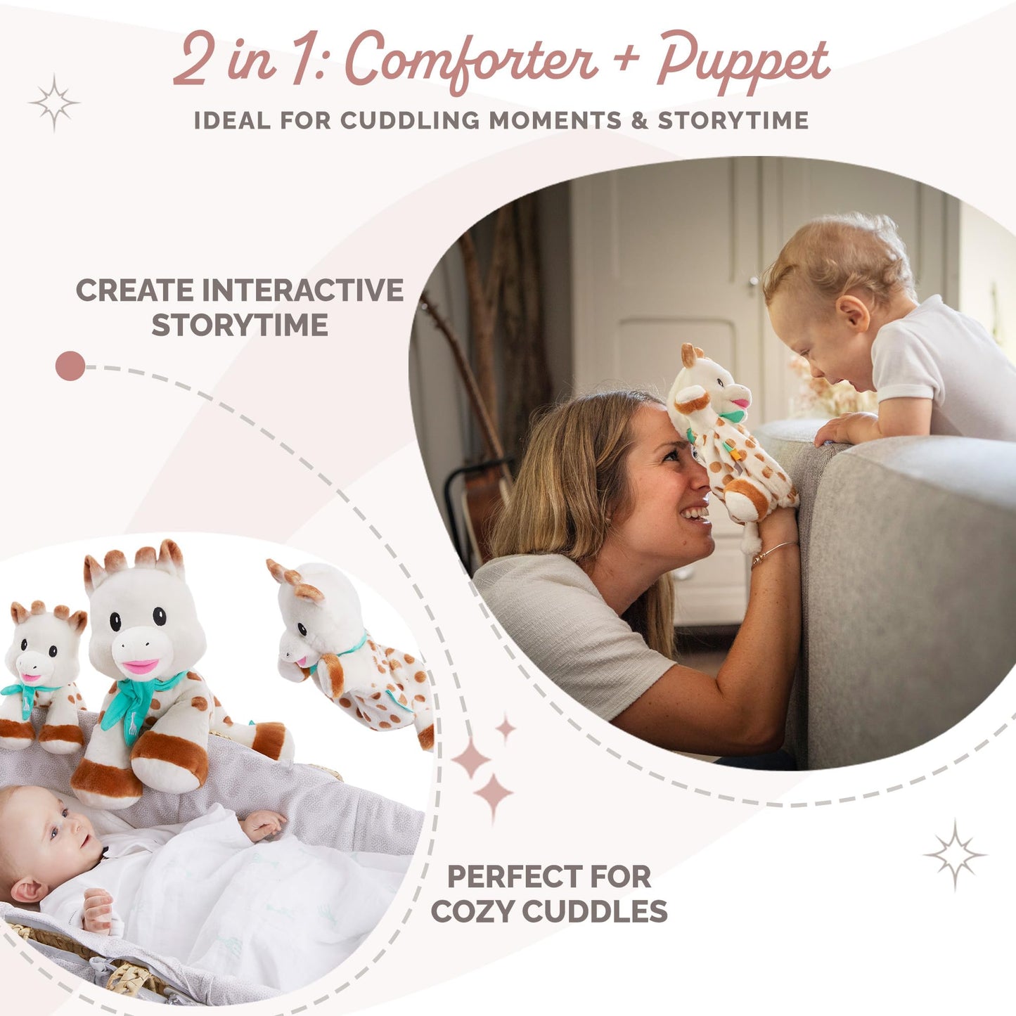 Sophie The Giraffe Super Soft Puppet Comforter