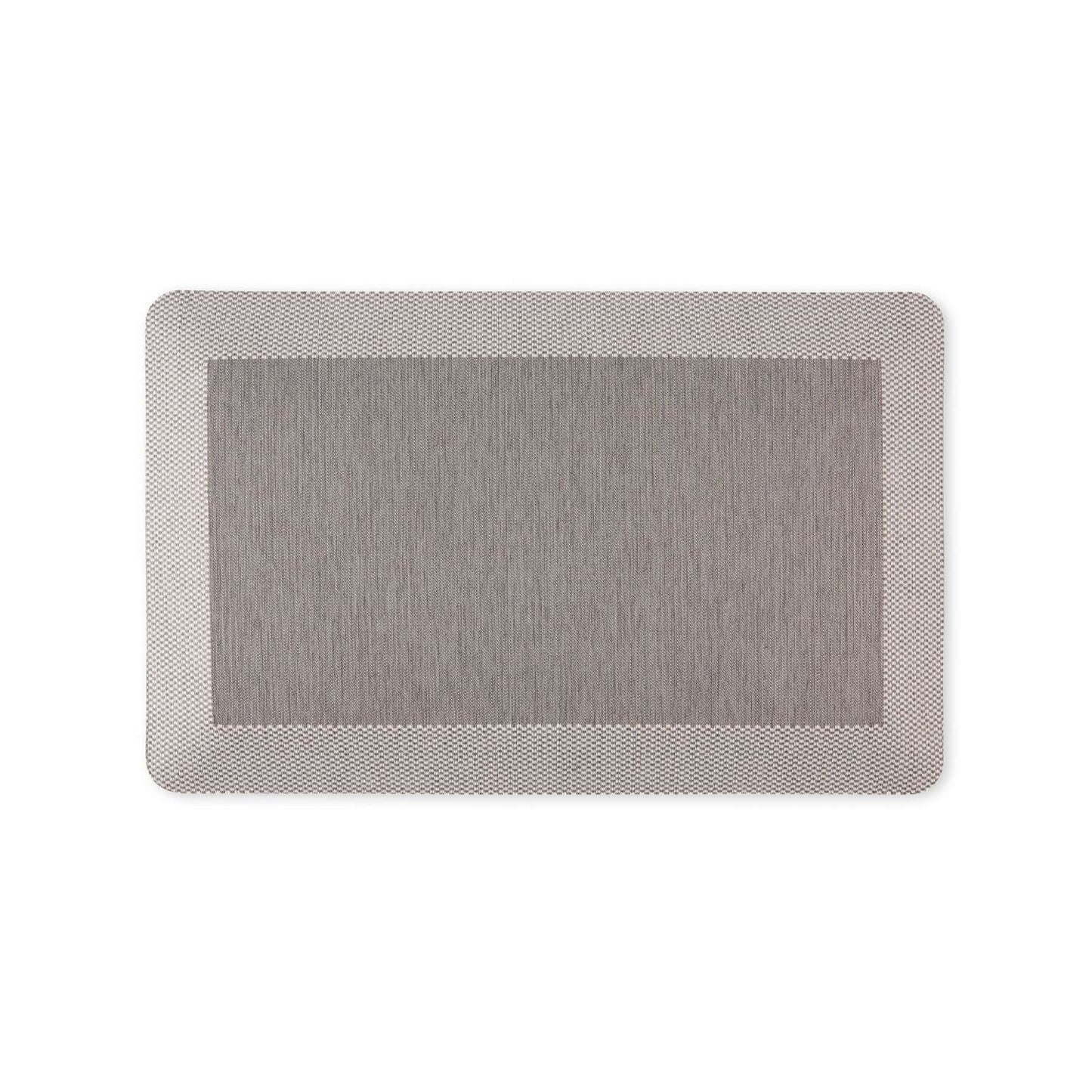 Martha Stewart Mira Modern Heathered Anti-Fatigue Air-Infused Kitchen Mat, Grey, 19.6"x32"