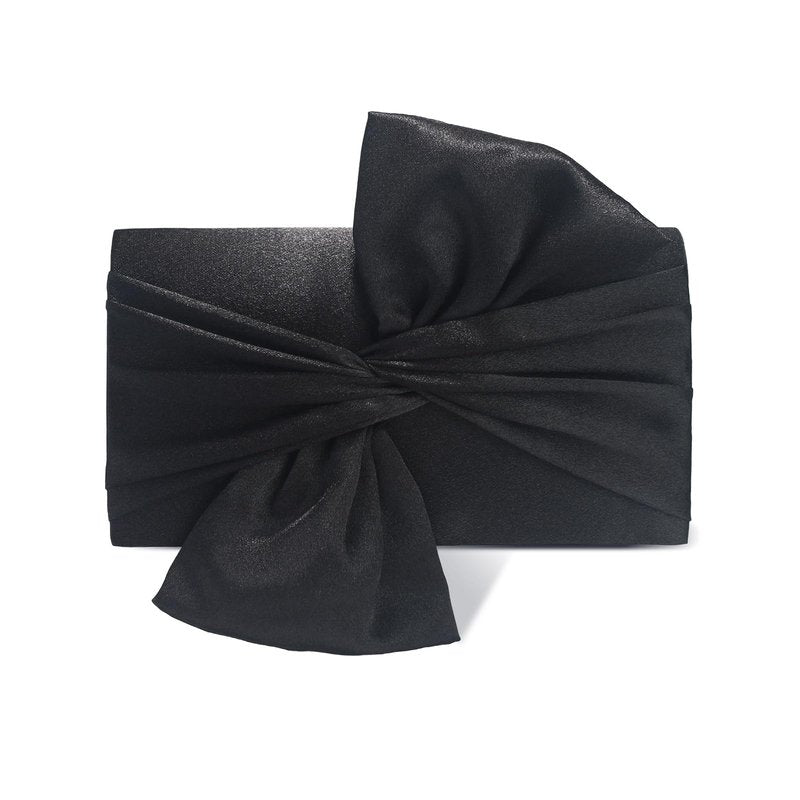 Nefokfdus Satin Evening Bag Bow Flap Clutch Purse for Women,Elegant Clutch Handbag for Formal/Party/Prom/Wedding