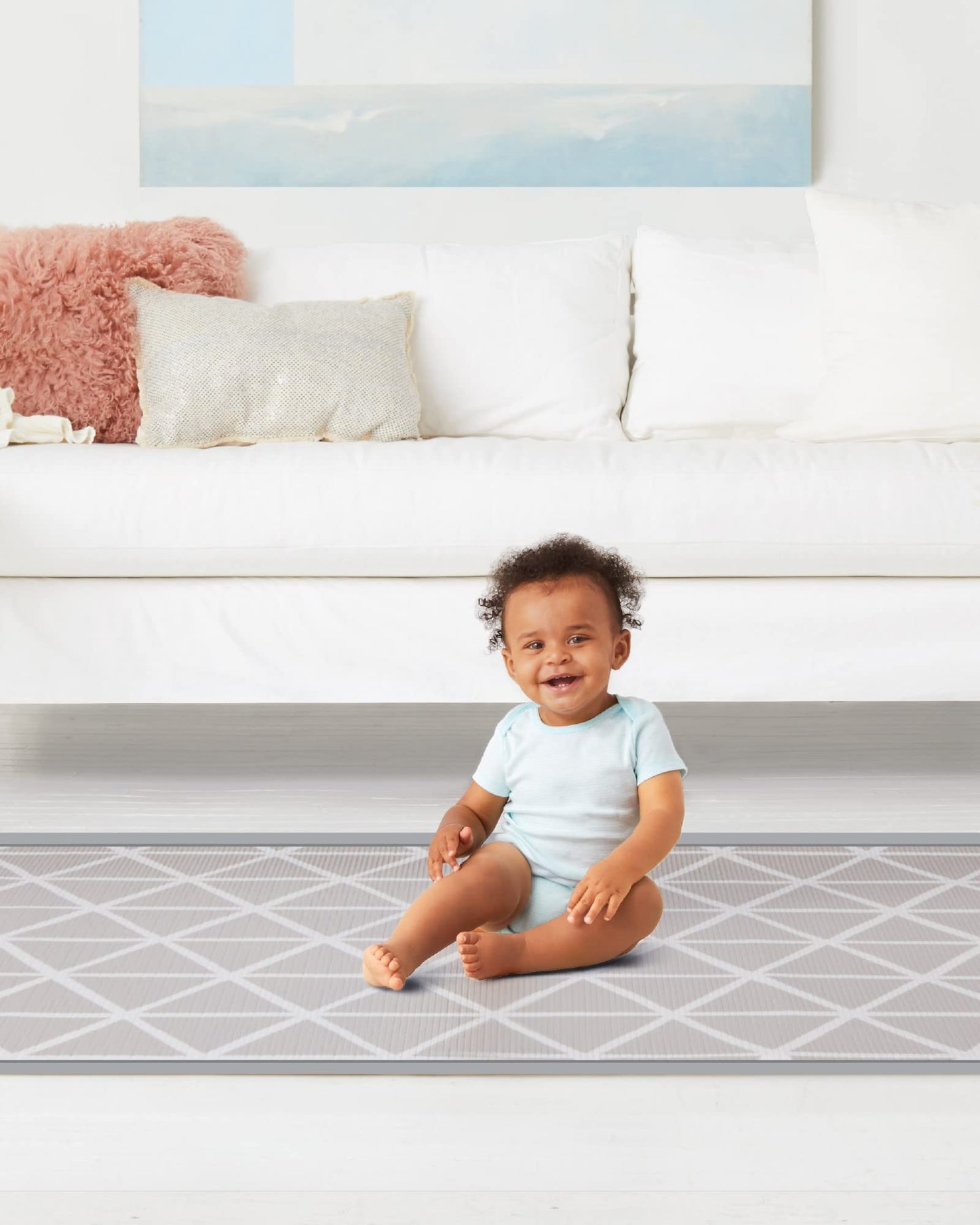 Skip Hop Baby Play Reversible Foam Floor Mat, Vibrant Village, 86" X 52",