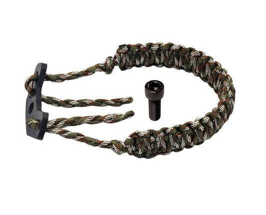 HZUTUZH Bow Archery Wrist Sling 250 Paracord - Multi Functional Survival Wrist Sling for Hunting & Shooting - No Stabilizer Needed - Successive Length Greater Then 20 Feet (Army CAMO)