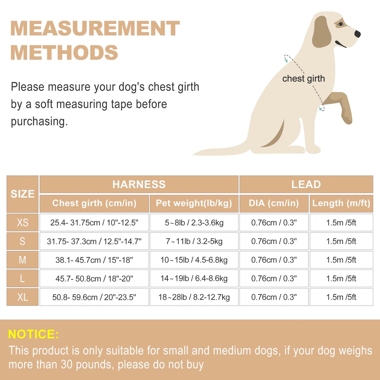 haapaw Dog Harness and Lead Set, No Pull Adjustable Reflective Step-in Puppy Harness with Thickened Padded Vest for Extra-Small/Small Medium Dogs