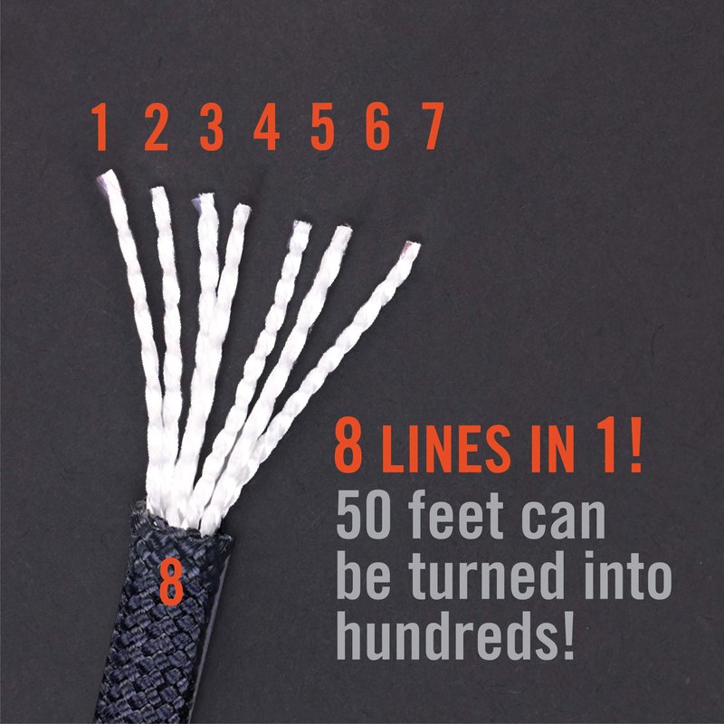 Atwood Rope MFG 550 Paracord 100 Feet 7-Strand Core Nylon Parachute Cord Outside Survival Gear Made in USA | Lanyards, Bracelets, Handle Wraps, Keychain (Burnt Orange)