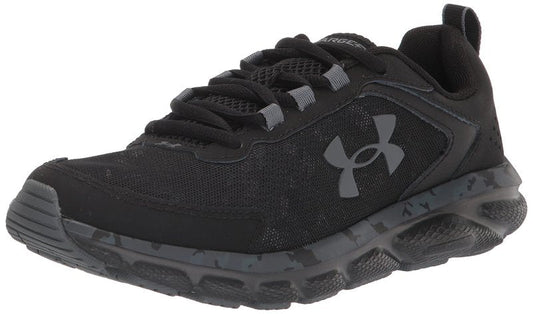 Under Armour Men's Charged Assert 9 Camo, Black/Black, 12.5 US