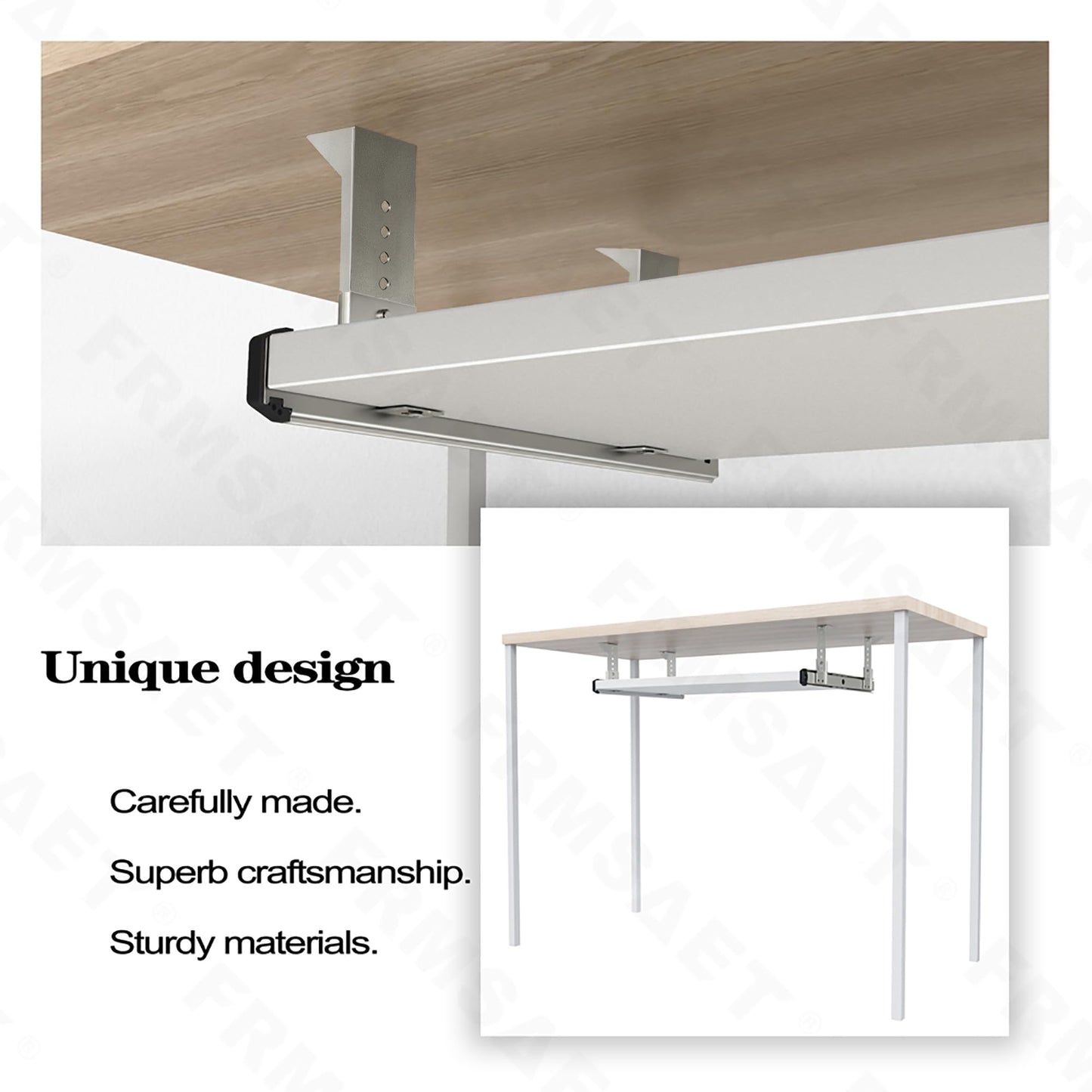 FRMSAET Heavy Duty 12/14/16/18 inches Thickness Steel Construction Ball Bearing Keyboard Slides Keyboard Drawer Slides Tray Accessories Cabinet Furniture Hardware Rails (14 inches, Silver)