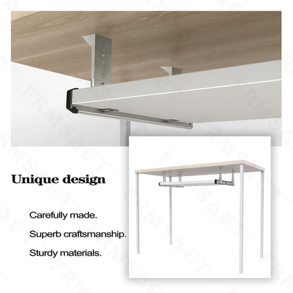 FRMSAET Heavy Duty 12/14/16/18 inches Thickness Steel Construction Ball Bearing Keyboard Slides Keyboard Drawer Slides Tray Accessories Cabinet Furniture Hardware Rails (14 inches, Silver)