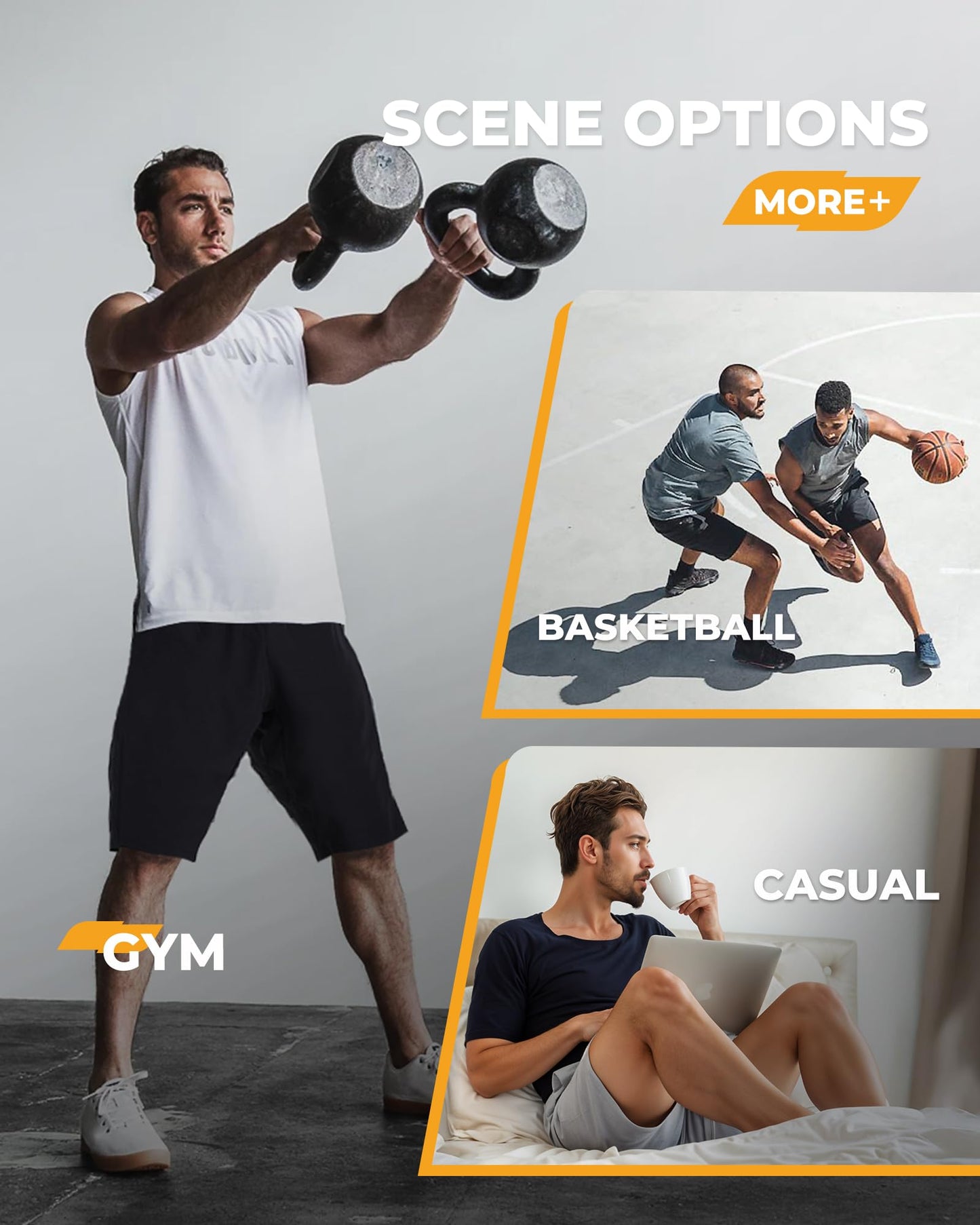 2 Pack Mens Gym Basketball Shorts - Athletic Black Workout Quick Dry Shorts with Pockets for Casual Running