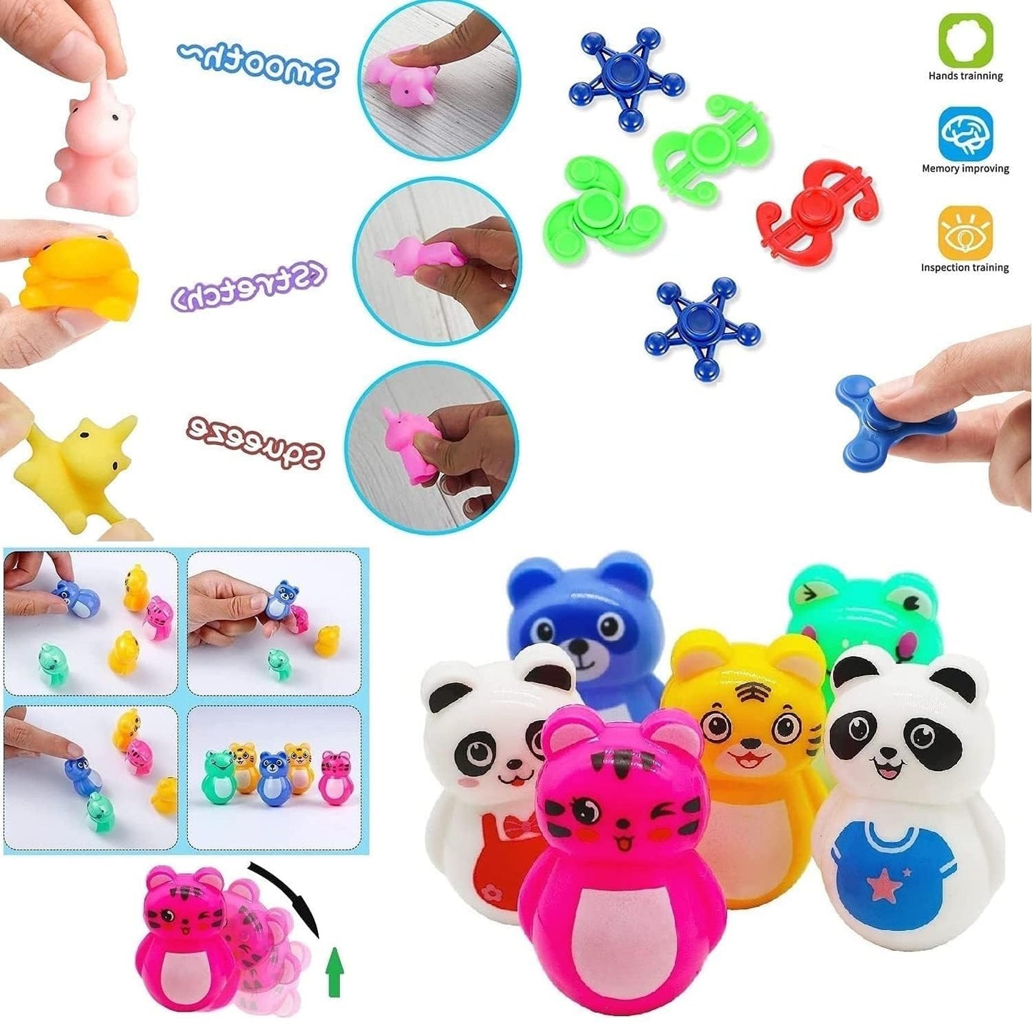 115 Pcs Party Favors for Kids 4-8-12, Pop Fidget Toys, Goodie Bag Stuffers, Treasure Box Toys for Classroom Prizes, Pinata Stuffers, Goodie Bags Filler, Prize Box toys for Kids Classroom
