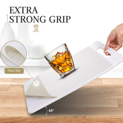 Beautysaid Shelf and Drawer Liner for Kitchen Cabinet, Non Adhesive Non Slip Shelf Paper Waterproof Washable Thickened for Dresser Pantry Shelve Bathroom Protector Liner(White,12 in x 10 FT)