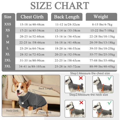 Hjyokuso Dog Jumper Fleece Vest Sweater, Warm & Lightweight Pullover Pajama Coat, Autumn Winter Cold Weather Puppy Clothes Jacket for Small Medium Large Dogs (Black 3XL)