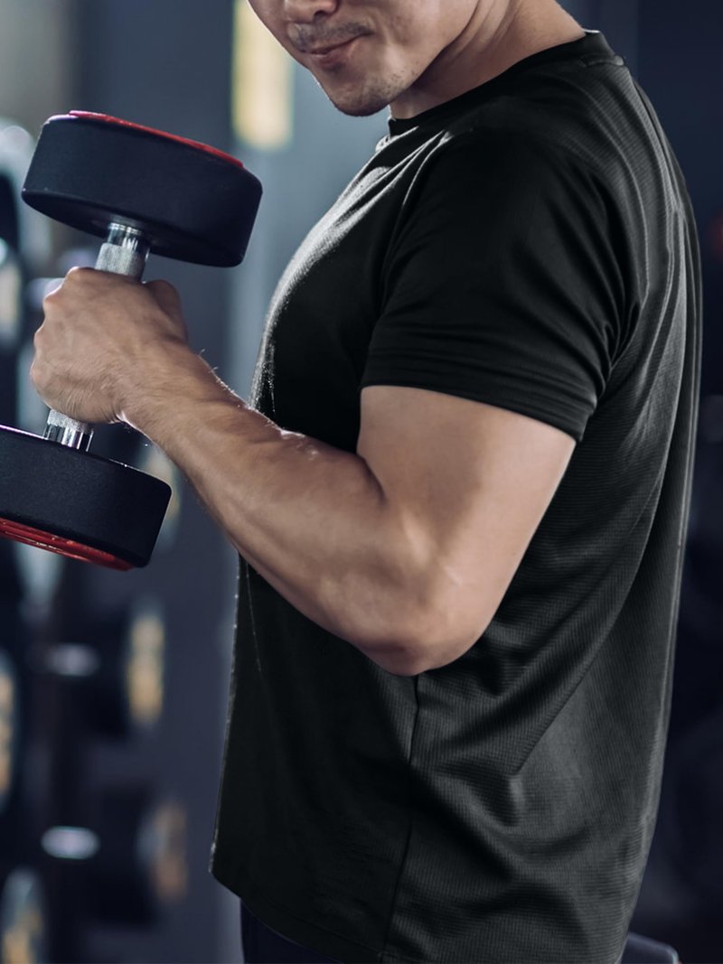 CuterzClub Dry Fit Tshirts Shirts for Men 3 Pack Workout Gym Summer Quick Work Athletic Tee Running Moisture Wicking Fitted Short Sleeve Hiking Performance Elastic Lightweight (Multipack 5, XL)