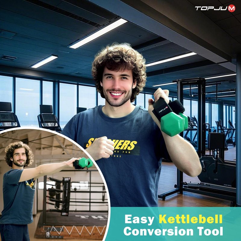 Original Dumbbell Foot Attachment, Tibialis Trainer, Adjustable Ankle Weights, Ankle Straps for Weight Lifting, Leg Workouts at Home for Hip, Shin Splint, Hamstring Curls, Leg extensions, Kettlebell Converstion Tool