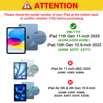 ProCase 2 Pack Screen Protector for iPad 9th 8th 7th Generation 10.2 Inch (2021/2020/2019), Tempered Glass Film for A2602 A2603 A2270 A2197 -Clear