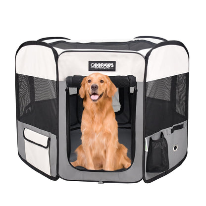 JESPET Pet Dog Playpens 36", 45" & 61" Portable Soft Dog Exercise Pen Kennel with Carry Bag for Puppy Cats Kittens Rabbits, Indoor/Outdoor Use