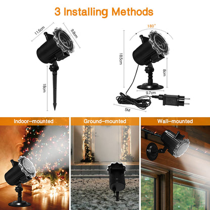 Segotendy Halloween Projector Lights Outdoor, Year Round 10 Theme 16 Slides, Waterproof Christmas Projector Lights with Remote Control Timer for Valentine Easter Birthday Party Halloween Decorations