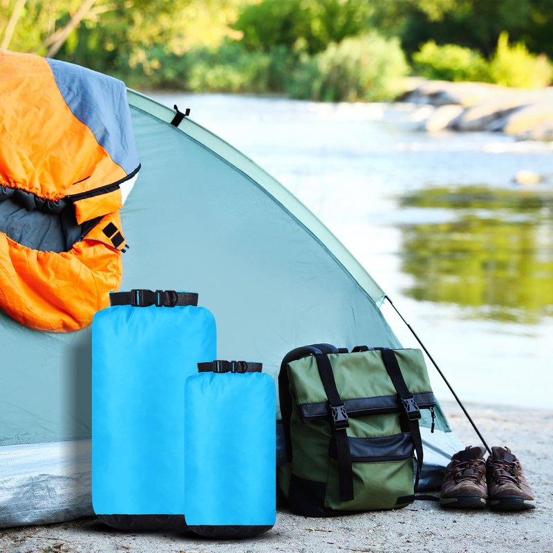GliCraft 6 Pcs Waterproof Dry Bag Sack Lightweight Outdoor Dry Bags 35 L, 20 L, 15 L, 10 L, 5 L, 3 L Waterproof Boat Bag for Kayaking, Backpacking, Hiking, Camping Rafting(Blue)