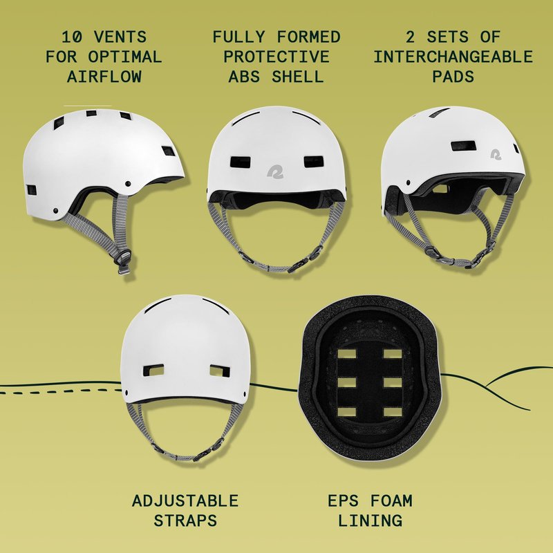 Retrospec Dakota Bicycle / Skateboard Helmet for Adults - Commuter, Bike, Skate, Scooter, Longboard & Incline Skating - Highly Protective & Premium Ventilation- Small - Matte White