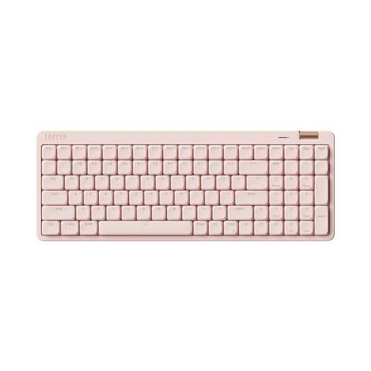 Flow Lite 100 Keys Low Profile Mechanical Keyboard, Swappable Rechargeable Wireless Keyboard with 2.4G Receiver, Bluetooth and Wired Connection for Windows, Mac/Specter Linear Switches (Flamingo)