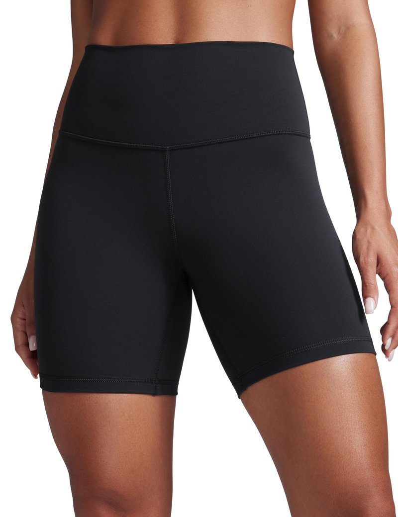 CRZ YOGA Butterbreeze Athletic Biker Shorts 6'' - High Waisted Workout Gym Volleyball Running Yoga Tummy Control Womens Black Small