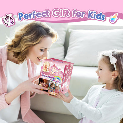 HappyGoLucky Unicorn Gifts for Girls, Craft Kits for Kids Toys Age 3-10 Year Old Girls Gifts Girls Birthday Presents Girls Toys Age 3-9 Best Toys for 3 4 5 6 Year Olds Girls Christmas Xmas Gifts