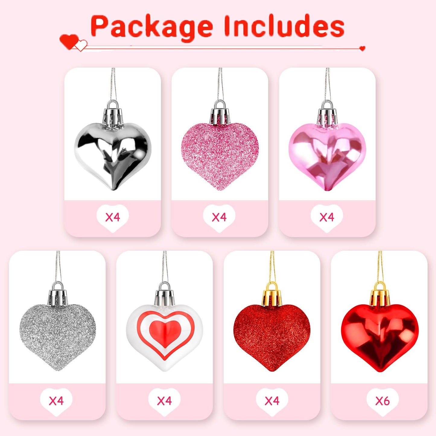 AKEROCK Valentines Day Door Decorations, 3D Heart Shaped Wooden Hanging Sign for Valentines Decorations or Wall Decor