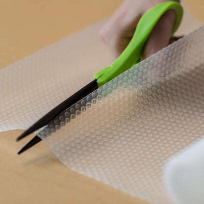 EasyLiner Clear Classic Shelf Liner - Durable Non Adhesive Fridge Liner - Easy to Install & Clean - Kitchen Liner Mat for Fridge Shelves - Food Safe Removable Shelf Liner - 12in. x 6ft. - Clear