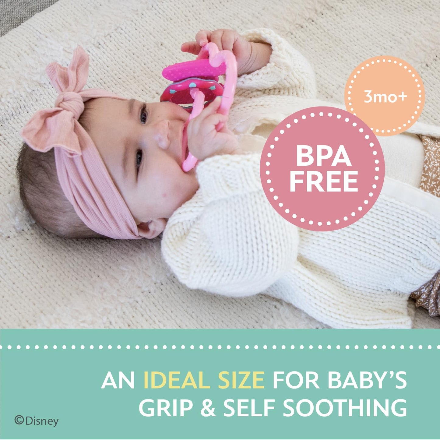 Disney Baby Minnie Mouse Teething Ring Toy (79676)