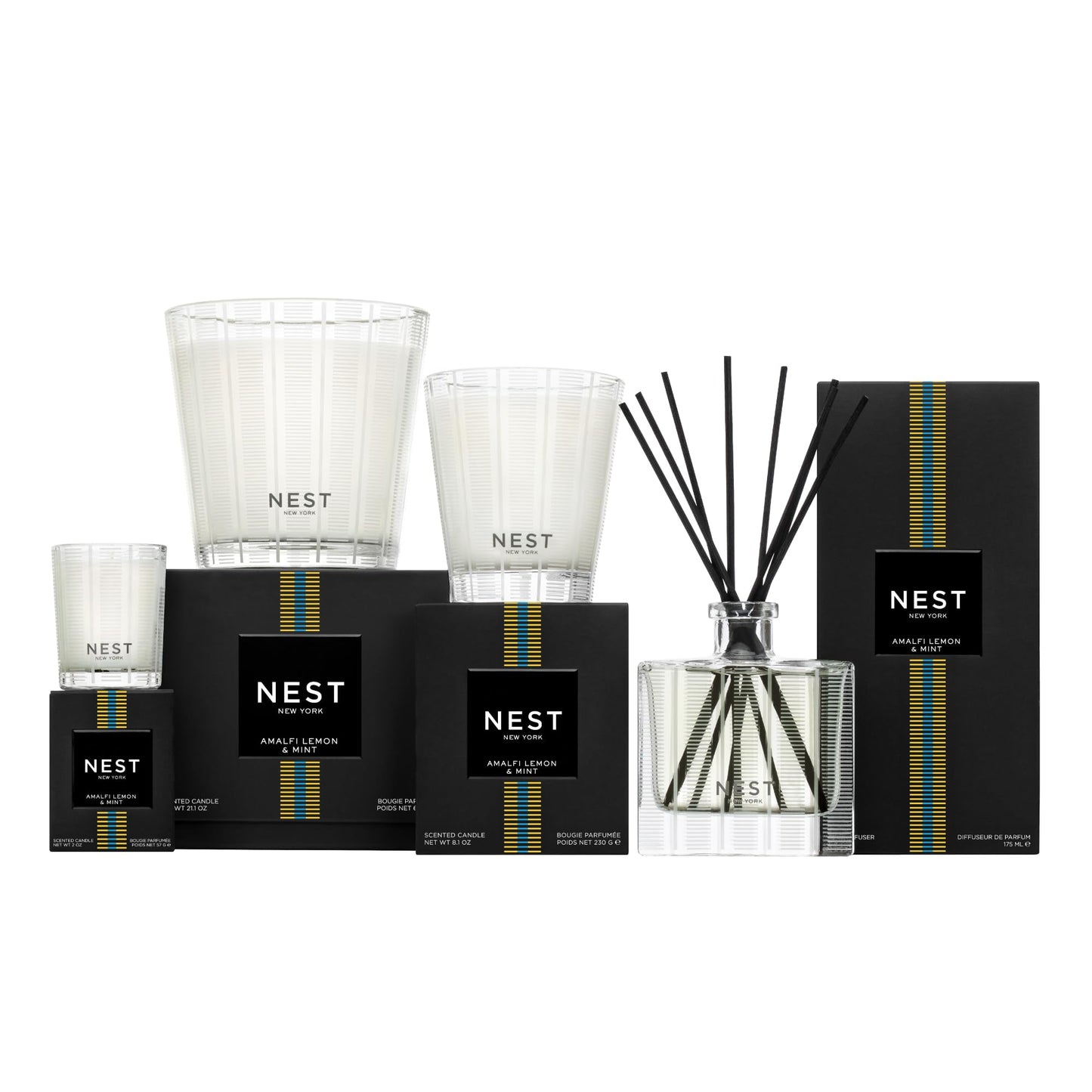 NEST New York Reed Diffuser Liquid Refill, Sicilian Tangerine - 5.9 fl oz - Fragrance for Up to 90 Days - Flame Free