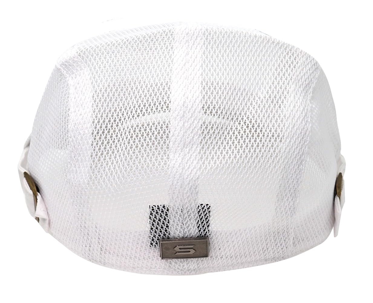 Taidor Men's Mesh Cap Breathable Summer Newsboy Hat Adjustable Beret Ivy Cap Irish Cabbie Driving Hunting Hats White