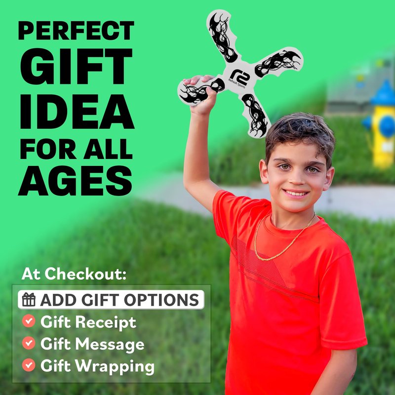 Boomerang for Kids - It Really Does Fly Back - Fun & Easy to Use Toy for Boys & Girls - Soft Foam Design Allows for Safe Play & Great Beginner Toy Gift Idea for Boys - Birthday Gift Ideas Stuffers