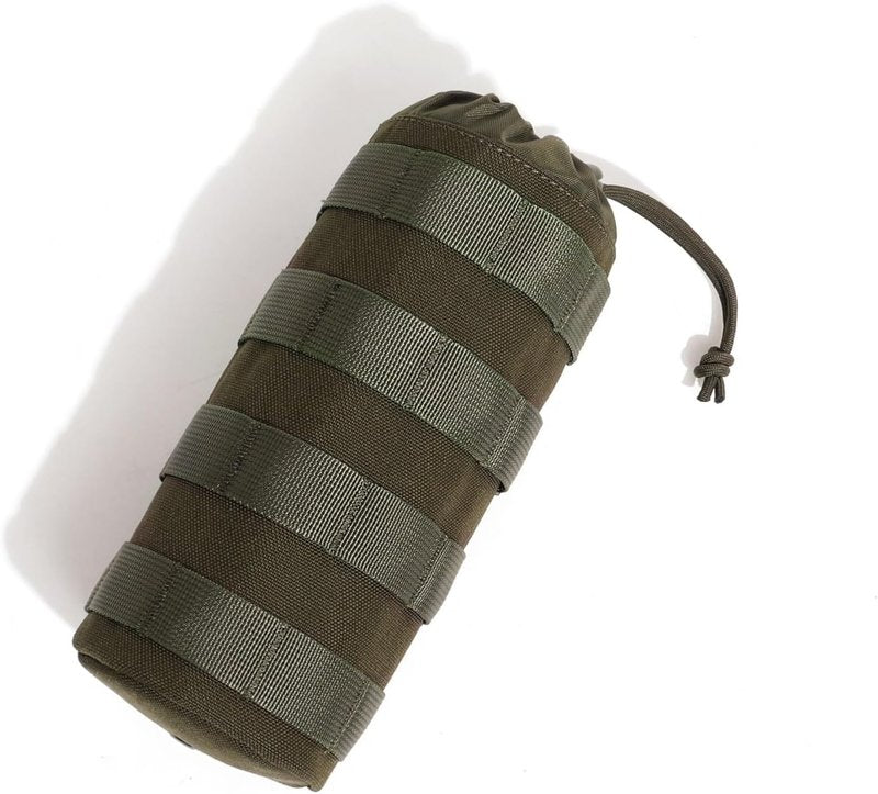 Tactical MOLLE Water Bottle Holder - Durable Nylon Hydration Carrier for Belt, Backpack, Vest | Ideal for Hiking, Camping, Fishing