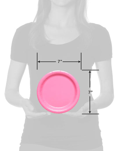 American Greetings 50-Count 7 in. x 7 in. Rainbow Paper Dessert Plates