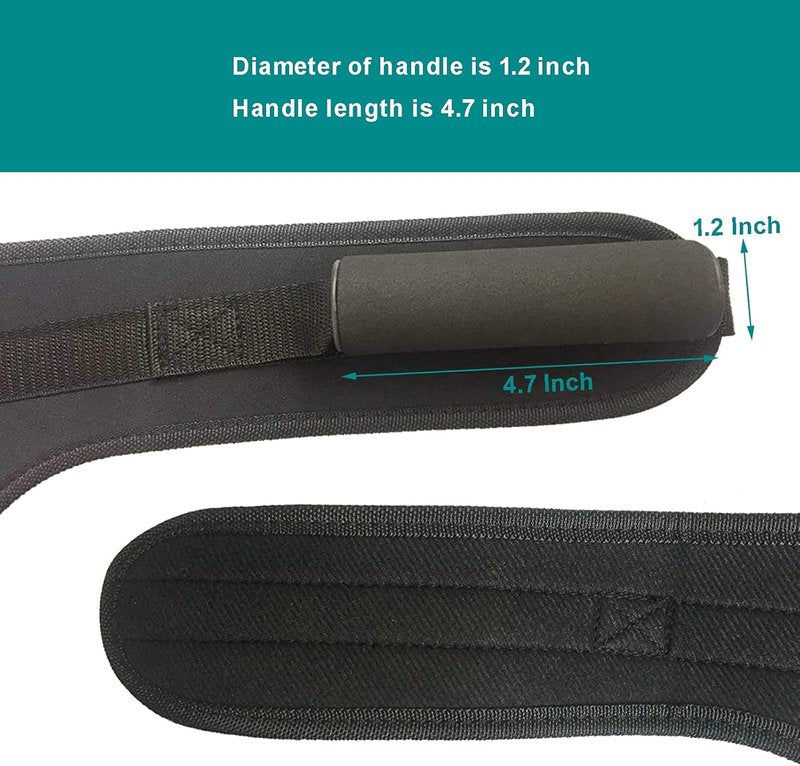 Abdominal Crunch Harness - V-Shape Exercise Straps for Cable Machines | Black Shoulder Support
