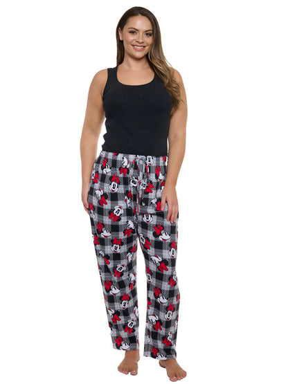 Disney Womens Lounge Pants Pajama Bottoms Plus Size (Minnie Mouse, 4X)