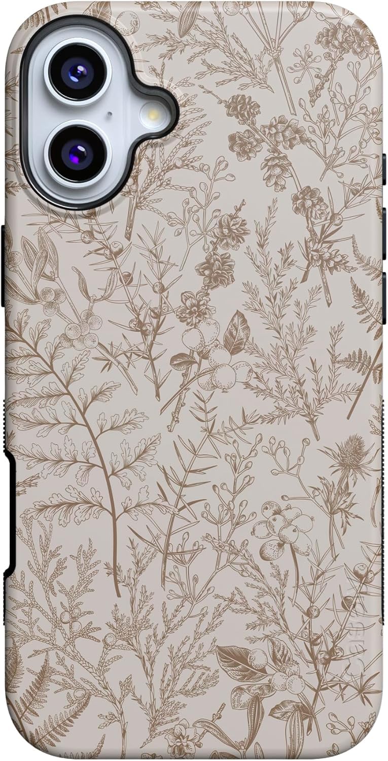Casely iPhone 16 Case | Nantucket Cottage | Blue Hydrangea | Compatible with MagSafe | Bold Protective Design