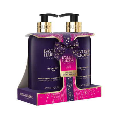 Baylis & Harding Gift Set for Women - Hand & Skincare Pack - Moonlight Fig & Pomegranate Indulgent