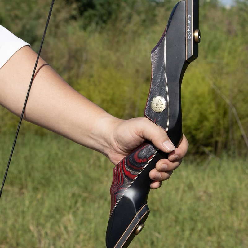Recurve Bow and Arrow Set - 60'' Wooden Takedown Bow for Adults & Youth | Right Hand, 30/40/50lbs Options