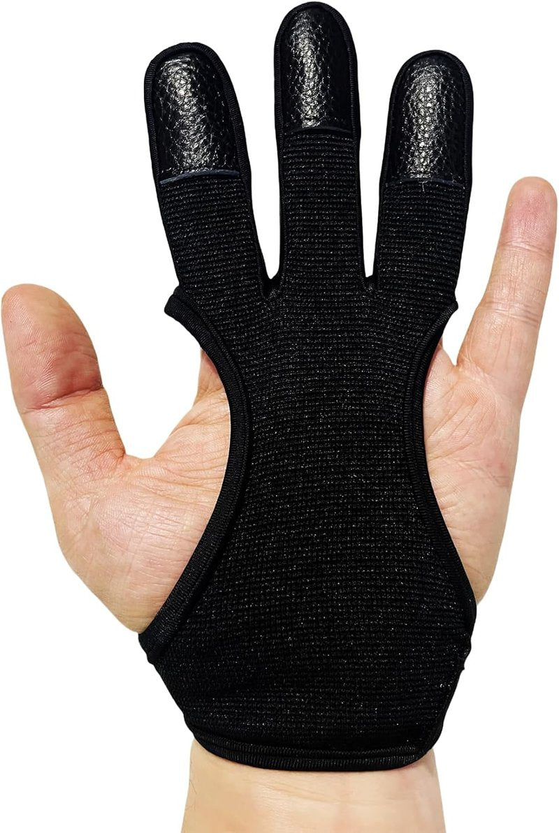 3 Finger Archery Glove - Leather Shooting Protector for Men & Women | Genesis Bow Accessories