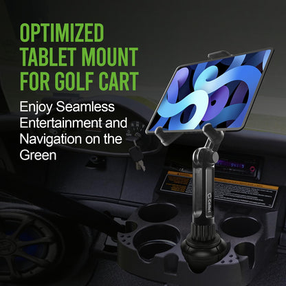 Cellet Cup Holder Tablet Mount, Car Cradle Holder Compatible for All iPad, Pro, Air, Mini Samsung Galaxy Tablet, Amazon Fire Microsoft Surface