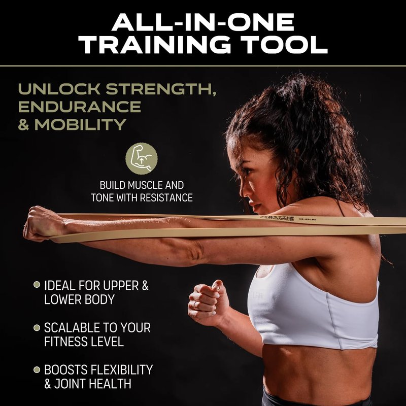 Battle Bunker Thick Resistance Bands Set for Pull Up Assist (3 Pack, 10–125 lbs) – Heavy Duty Workout Bands for Strength Training, Home Gym & Stretching – Durable Exercise Bands for Men & Women