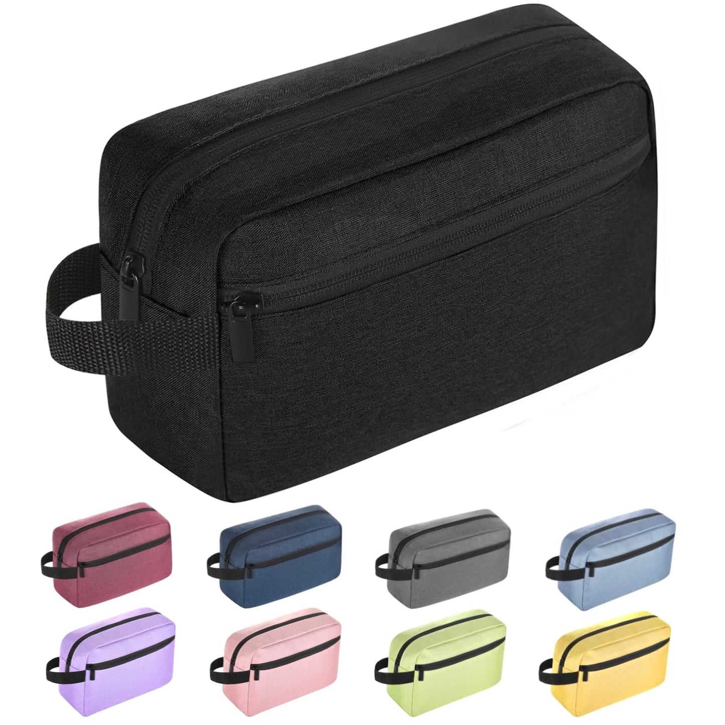 Icramsy Travel Toiletry bag Toiletry bag for women men Hanging Cosmetic bag Travel accessories for Women Men, Black, Modern