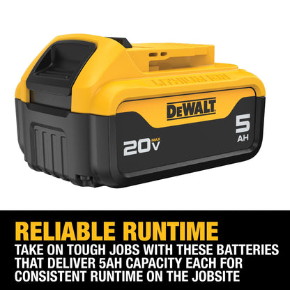 DEWALT 20V MAX 5 Ah Lithium Ion Battery (DCB205)