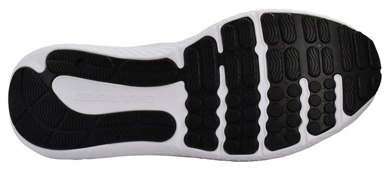 Under Armour Men's Charged Rogue 4 Sneaker, White/Black/Green Mode, 13